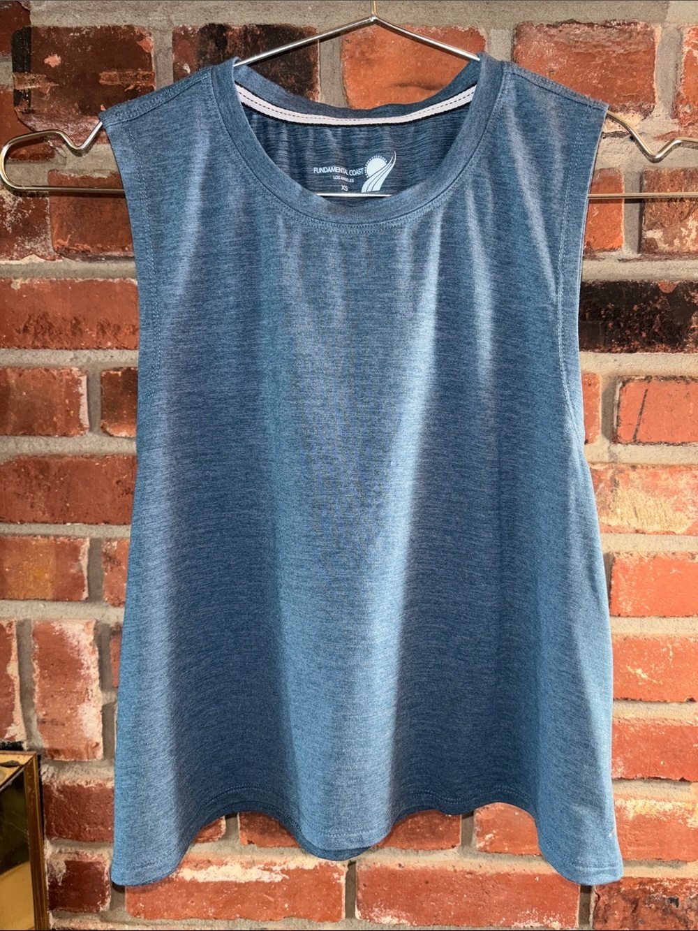 Fundamental Coast Los Angeles Sleeveless Performance Tank Top Blue XS